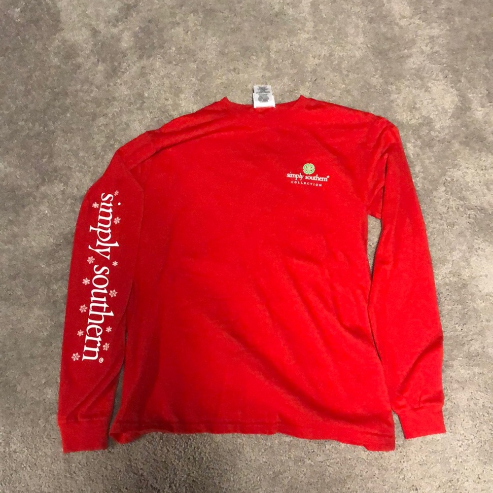 Red simply southern shirt